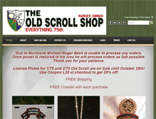 Tablet Screenshot of oldscrollshop.com